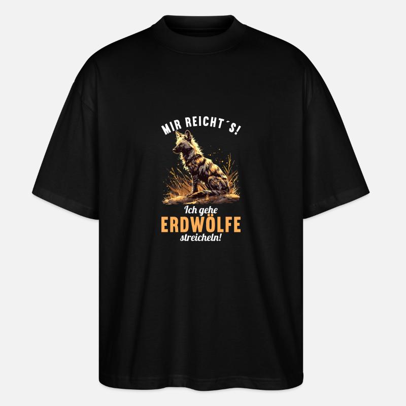 Erdwölfe Erdwolf - Stanley/Stella Oversized Unisex Bio T-Shirt Blaster 2.0 - Schwarz