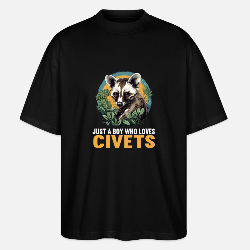 Civets Civets Civet - Stanley/Stella Oversized Unisex Organic T-shirt Blaster 2.0 - black