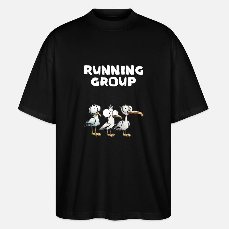 Paar joggen - Stanley/Stella Oversized Unisex Bio T-Shirt Blaster 2.0 - Schwarz