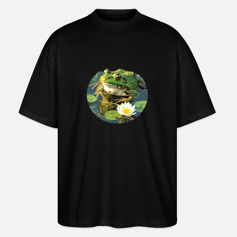 Ochsenfrösche Ochsenfrosch - Stanley/Stella Oversized Unisex Bio T-Shirt Blaster 2.0 - Schwarz