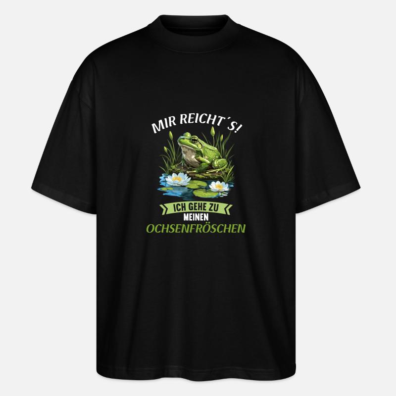 Ochsenfrösche Ochsenfrosch - Stanley/Stella Oversized Unisex Bio T-Shirt Blaster 2.0 - Schwarz