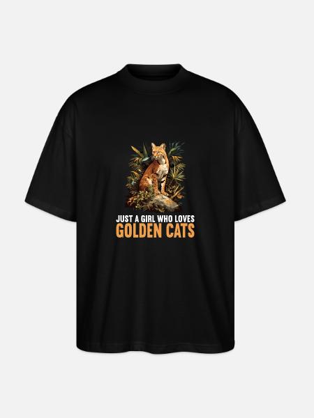 Goldkatzen Goldkatze - Stanley/Stella Oversized Unisex Bio T-Shirt Blaster 2.0 - Schwarz