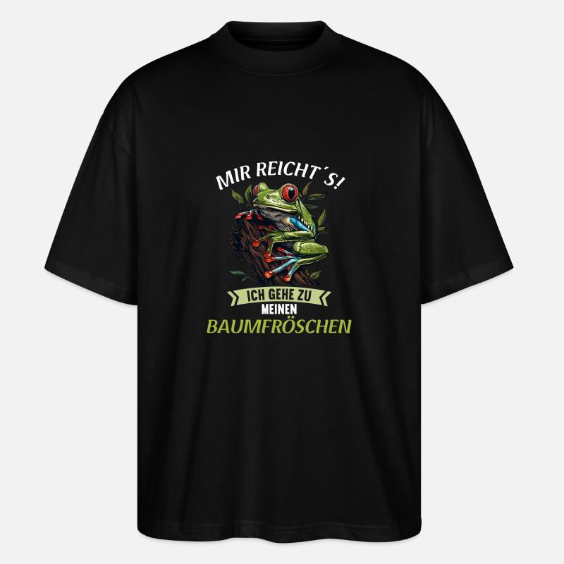 Rainette Baumfrösche Baumfrosch - T-shirt bio Blaster 2.0 coupe oversize Stanley/Stella Unisexe - noir
