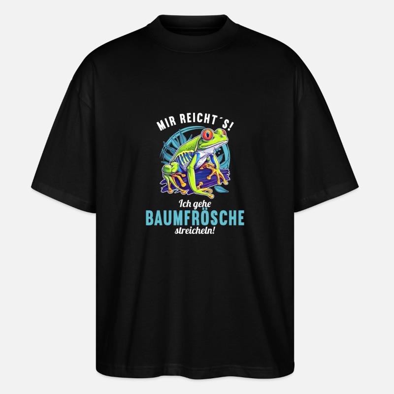 Rainette Baumfrösche Baumfrosch - T-shirt bio Blaster 2.0 coupe oversize Stanley/Stella Unisexe - noir