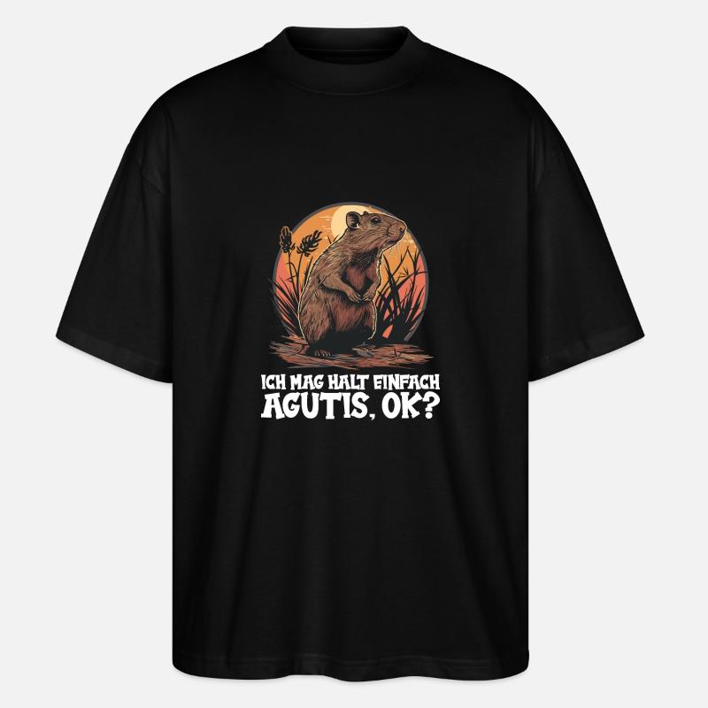 Agouti Agutis Aguti - T-shirt bio Blaster 2.0 coupe oversize Stanley/Stella Unisexe - noir