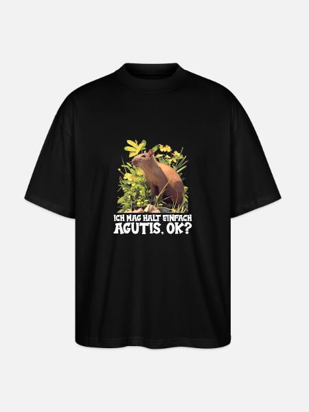 Agouti Agutis Aguti - Stanley/Stella Oversized Unisex Organic T-shirt Blaster 2.0 - black