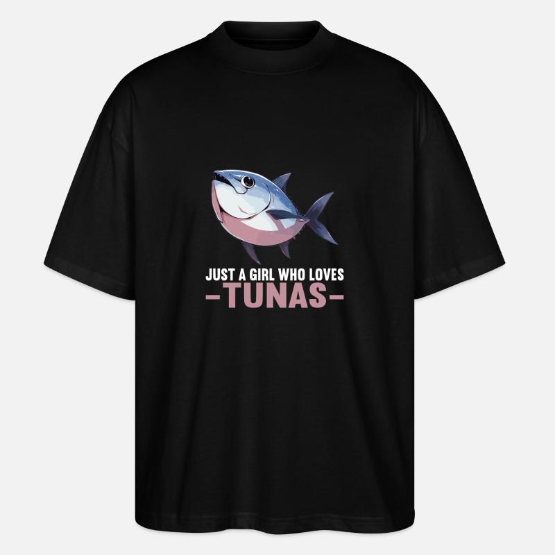 Tuna Thunfische Thunfisch - Stanley/Stella Oversized Unisex Bio T-Shirt Blaster 2.0 - Schwarz
