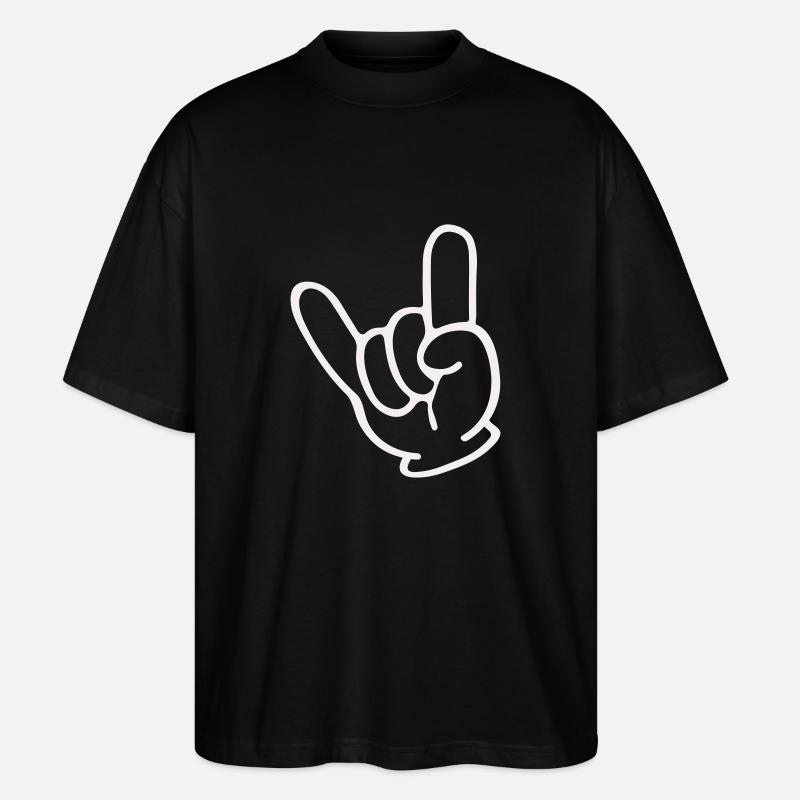 Main de roche - T-shirt bio Blaster 2.0 coupe oversize Stanley/Stella Unisexe - noir