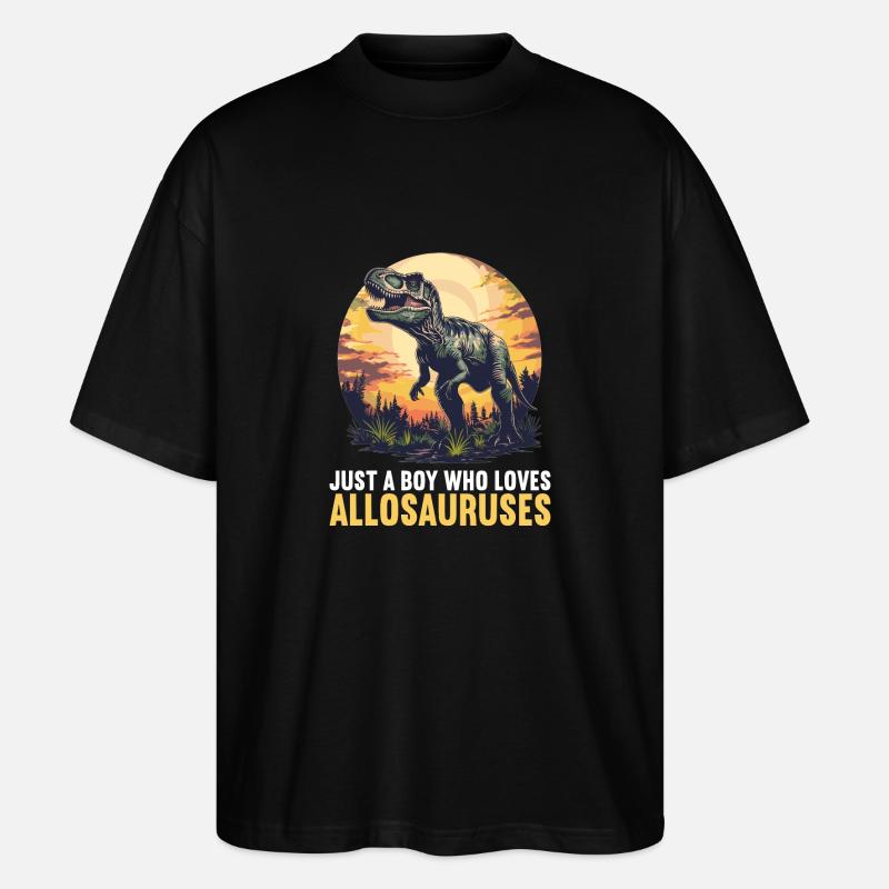 Allosaurier Allosaurus - Stanley/Stella Oversized Unisex Bio T-Shirt Blaster 2.0 - Schwarz