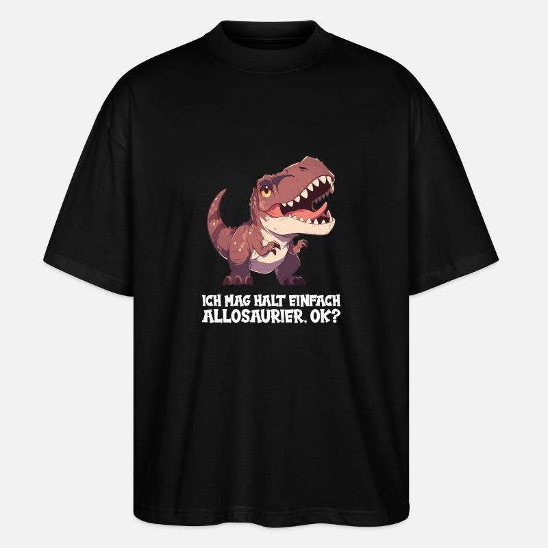 Allosaurier Allosaurus - Stanley/Stella Oversized Unisex Bio T-Shirt Blaster 2.0 - Schwarz