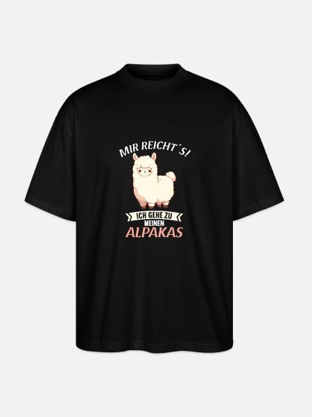 Alpaca Alpacas Alpaca - Stanley/Stella Oversized Unisex Organic T-shirt Blaster 2.0 - black