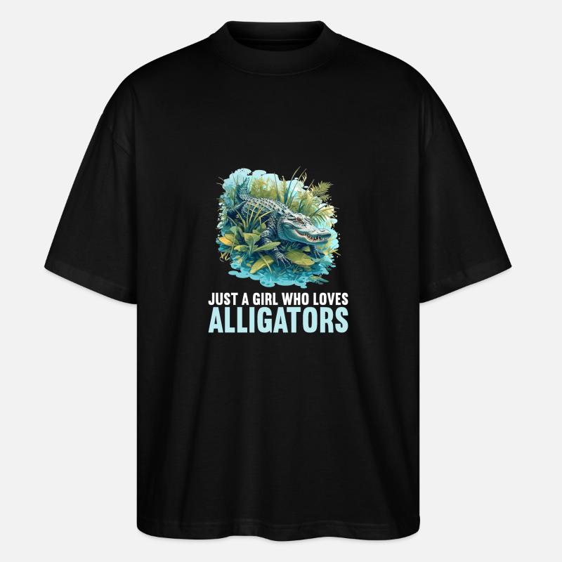 Alligatoren Alligator - Stanley/Stella Oversized Unisex Bio T-Shirt Blaster 2.0 - Schwarz
