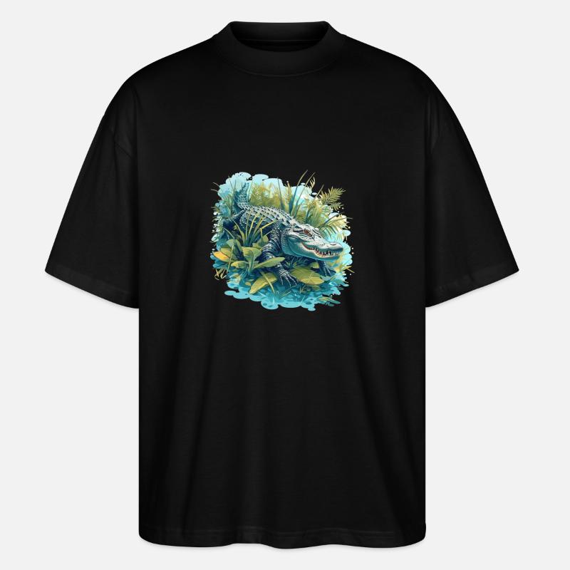 Alligatoren Alligator - T-shirt bio Blaster 2.0 coupe oversize Stanley/Stella Unisexe - noir