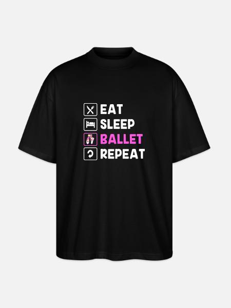 Ballet Ballet Dancer - Stanley/Stella Oversized Unisex Organic T-shirt Blaster 2.0 - black