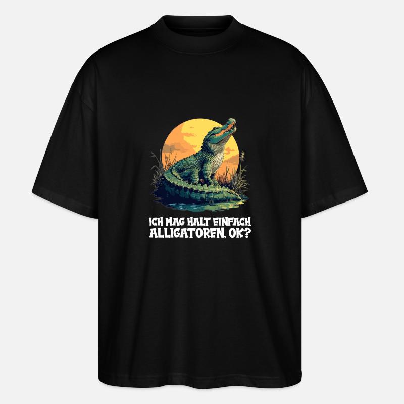 Alligatoren Alligator - T-shirt bio Blaster 2.0 coupe oversize Stanley/Stella Unisexe - noir