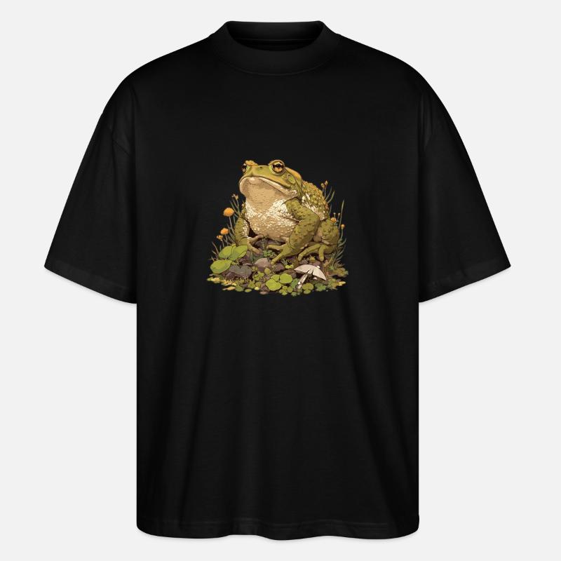 Toad Kröten Kröte - Stanley/Stella Oversized Unisex Bio T-Shirt Blaster 2.0 - Schwarz