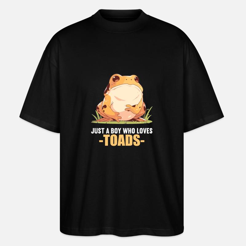 Toad Toads Toad - Stanley/Stella Oversized Unisex Organic T-shirt Blaster 2.0 - black
