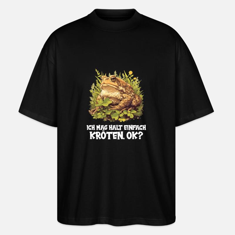Toad Kröten Kröte - Stanley/Stella Oversized Unisex Bio T-Shirt Blaster 2.0 - Schwarz