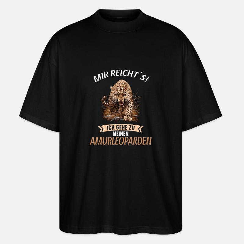 Léopard de l’Amour Amurleoparden Amurleopard - T-shirt bio Blaster 2.0 coupe oversize Stanley/Stella Unisexe - noir