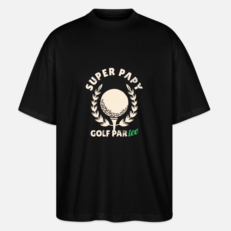 GOLF-PARTY - Stanley/Stella Oversized Unisex Bio T-Shirt Blaster 2.0 - Schwarz