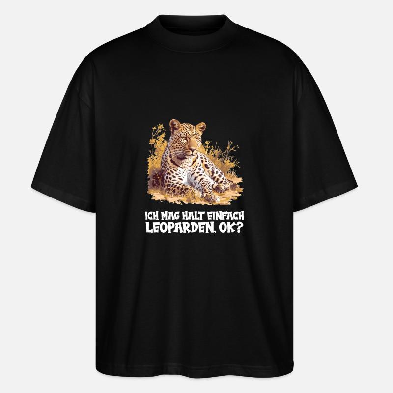 Léopard léopard - T-shirt bio Blaster 2.0 coupe oversize Stanley/Stella Unisexe - noir