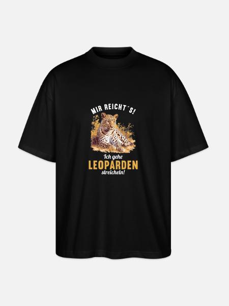Léopard léopard - T-shirt bio Blaster 2.0 coupe oversize Stanley/Stella Unisexe - noir