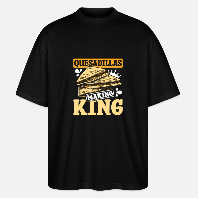 Quesadillas King - Stanley/Stella Oversized Unisex Bio T-Shirt Blaster 2.0 - Schwarz