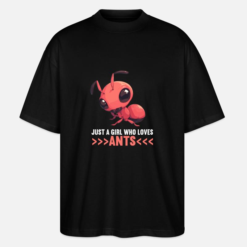 Ant ants ant - Stanley/Stella Oversized Unisex Organic T-shirt Blaster 2.0 - black