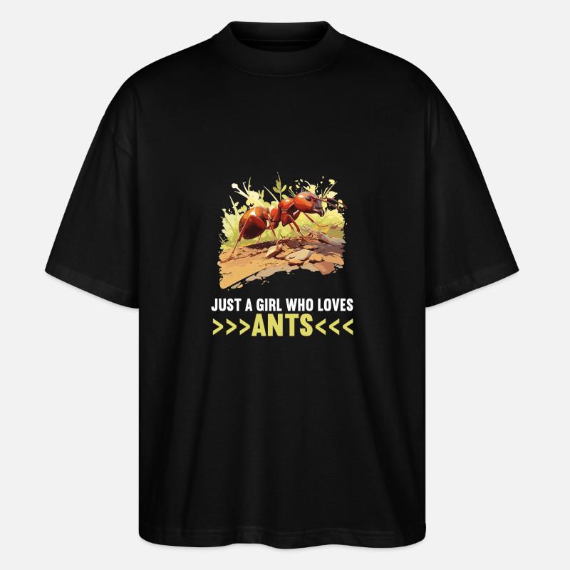 Fourmis fourmis - T-shirt bio Blaster 2.0 coupe oversize Stanley/Stella Unisexe - noir