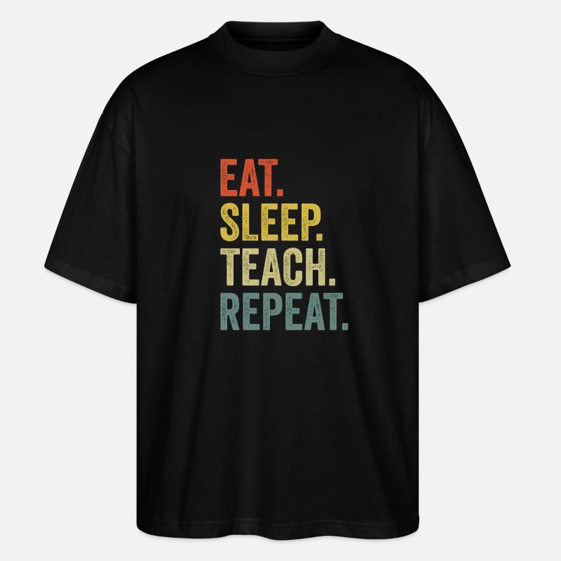 déclaration de l'enseignant - T-shirt bio Blaster 2.0 coupe oversize Stanley/Stella Unisexe - noir