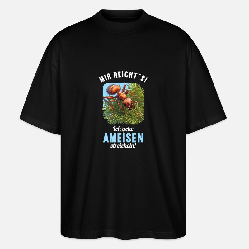 Fourmis fourmis - T-shirt bio Blaster 2.0 coupe oversize Stanley/Stella Unisexe - noir