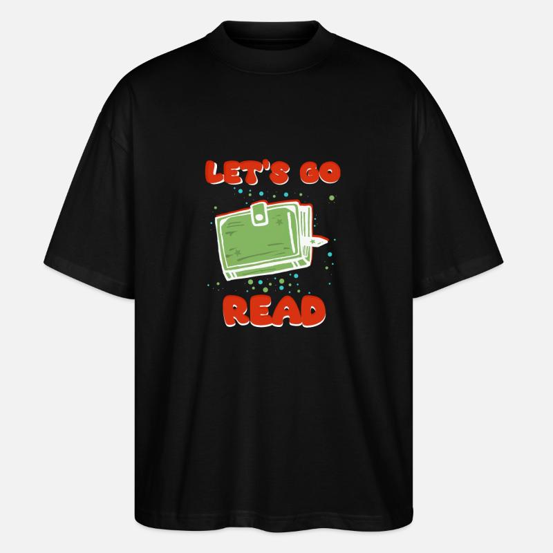Leser Lese Liebhaber - Stanley/Stella Oversized Unisex Bio T-Shirt Blaster 2.0 - Schwarz