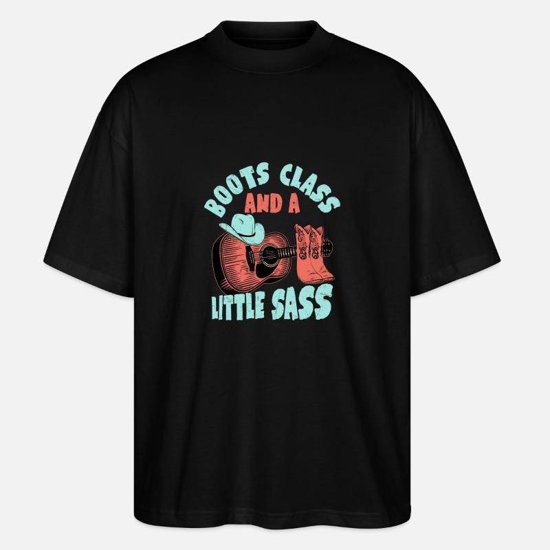 Des bottes, de la classe et un peu d’audace dans le pays de l’Ouest Mu - T-shirt bio Blaster 2.0 coupe oversize Stanley/Stella Unisexe - noir