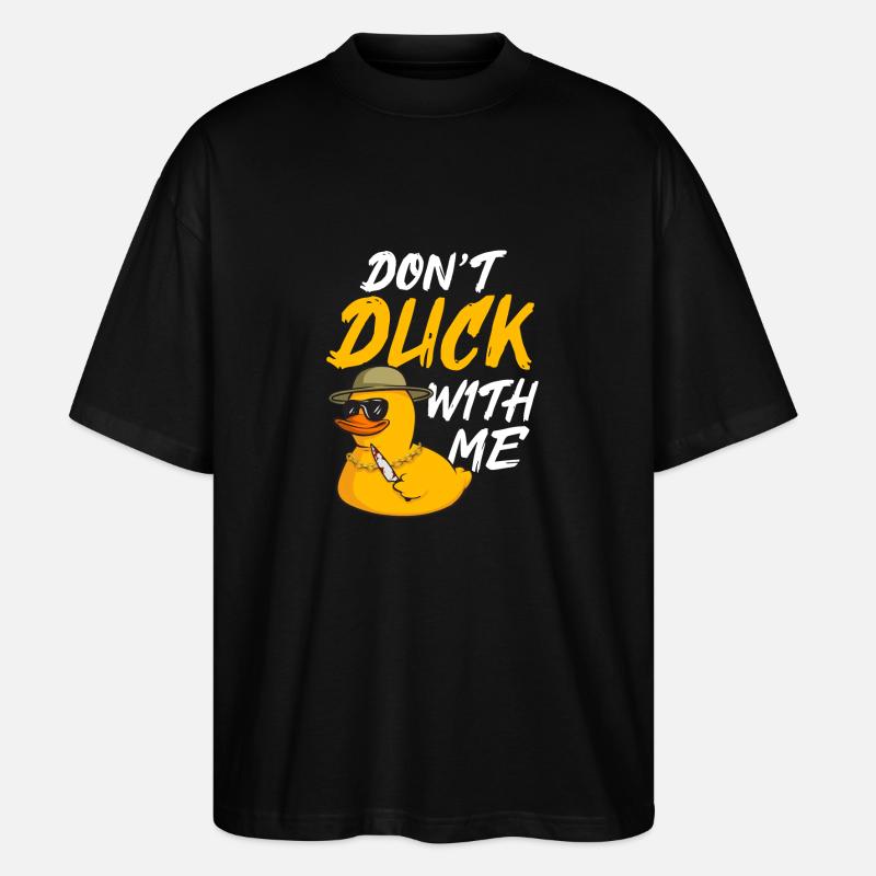 Rubber Duck Rubber Duck - Stanley/Stella Oversized Unisex Organic T-shirt Blaster 2.0 - black