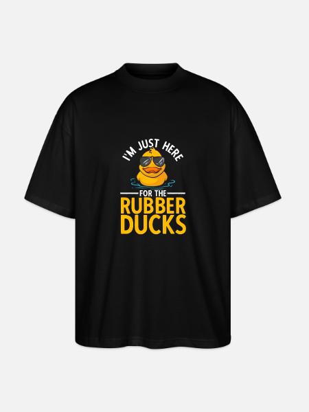Rubber Duck Rubber Duck - Stanley/Stella Oversized Unisex Organic T-shirt Blaster 2.0 - black