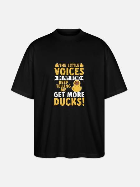 Rubber Duck Rubber Duck - Stanley/Stella Oversized Unisex Organic T-shirt Blaster 2.0 - black