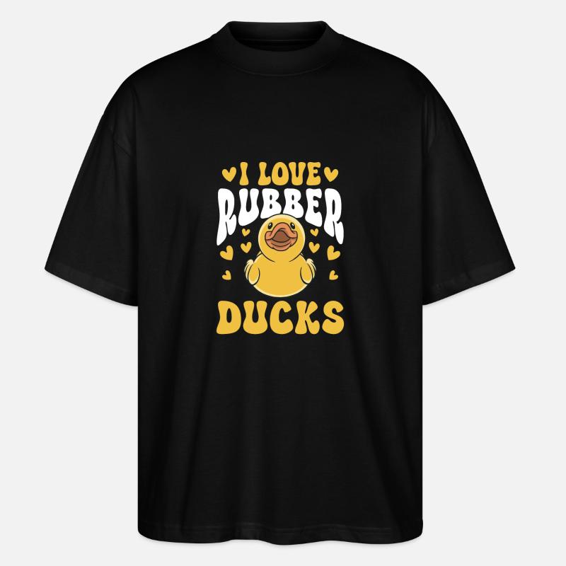 Rubber Duck Rubber Duck - Stanley/Stella Oversized Unisex Organic T-shirt Blaster 2.0 - black
