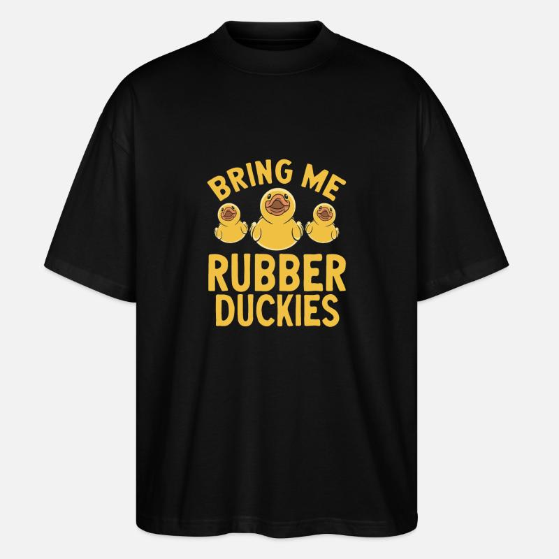 Rubber Duck Rubber Duck - Stanley/Stella Oversized Unisex Organic T-shirt Blaster 2.0 - black