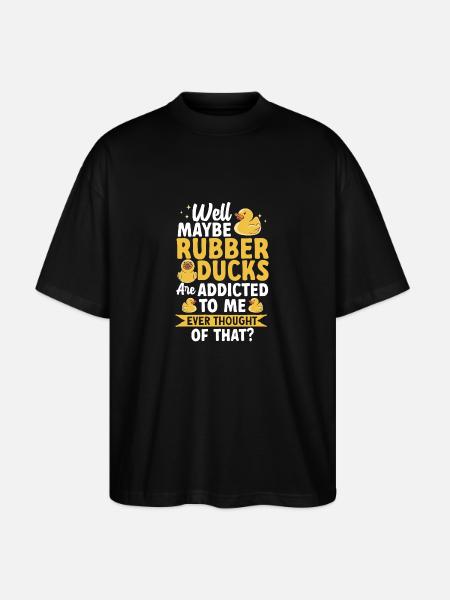Rubber Duck Rubber Duck - Stanley/Stella Oversized Unisex Organic T-shirt Blaster 2.0 - black