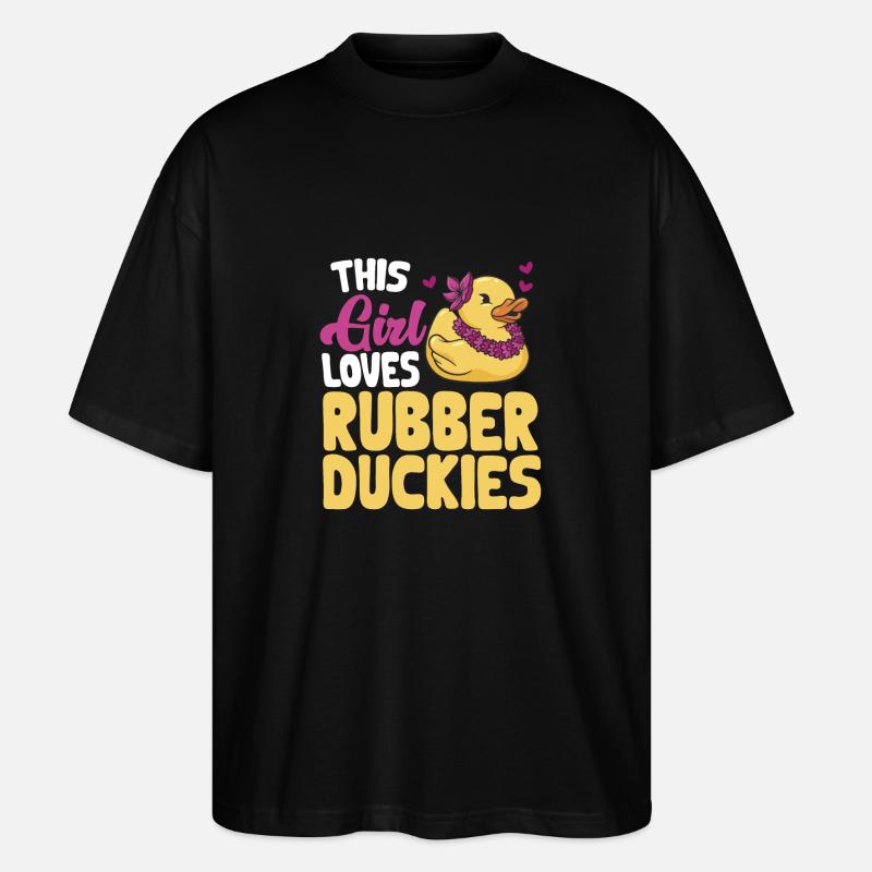 Rubber Duck Rubber Duck - Stanley/Stella Oversized Unisex Organic T-shirt Blaster 2.0 - black