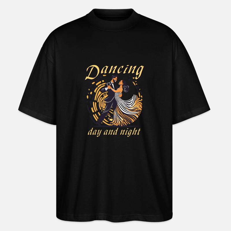 Dancing day and night - Stanley/Stella Oversized Unisex Bio T-Shirt Blaster 2.0 - Schwarz