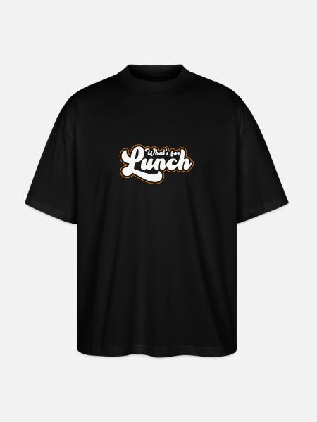What's For Lunch? - Stanley/Stella Oversized Unisex Organic T-shirt Blaster 2.0 - black