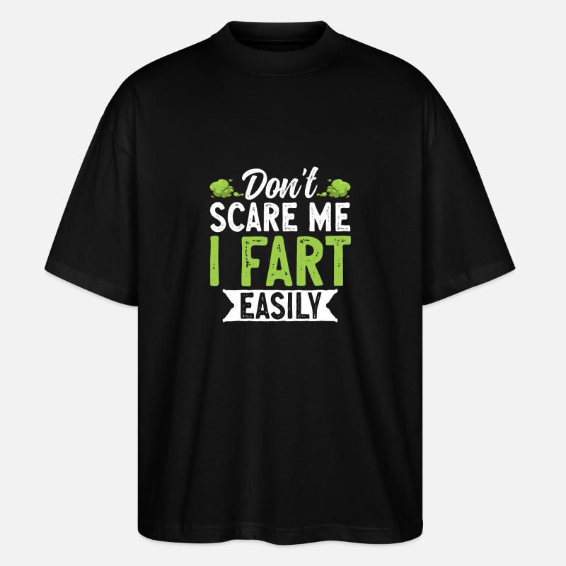 pet pète pète pète - T-shirt bio Blaster 2.0 coupe oversize Stanley/Stella Unisexe - noir