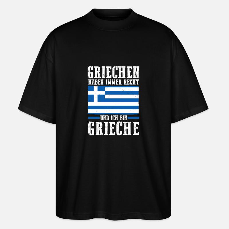 Grecs Grèce - T-shirt bio Blaster 2.0 coupe oversize Stanley/Stella Unisexe - noir