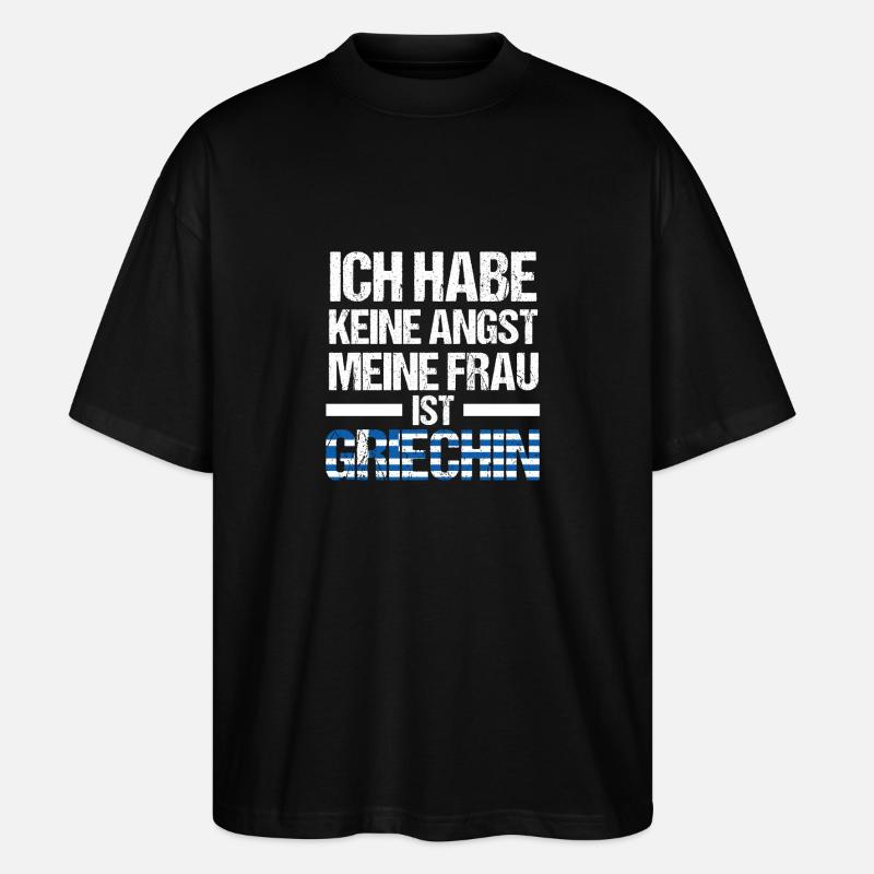 Grecs Grèce - T-shirt bio Blaster 2.0 coupe oversize Stanley/Stella Unisexe - noir