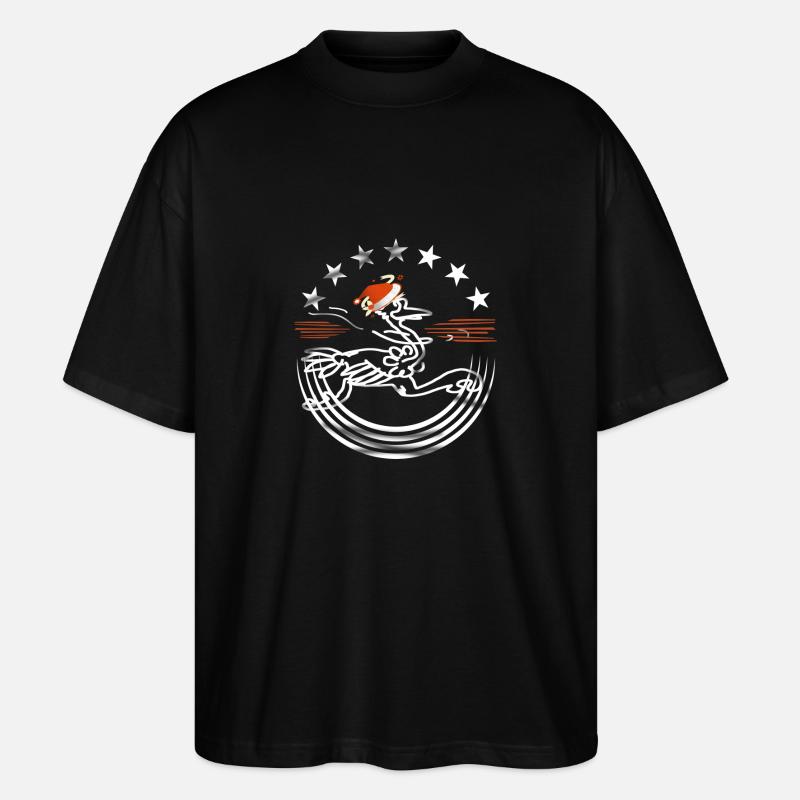 Weihnachts Bote - Stanley/Stella Oversized Unisex Bio T-Shirt Blaster 2.0 - Schwarz