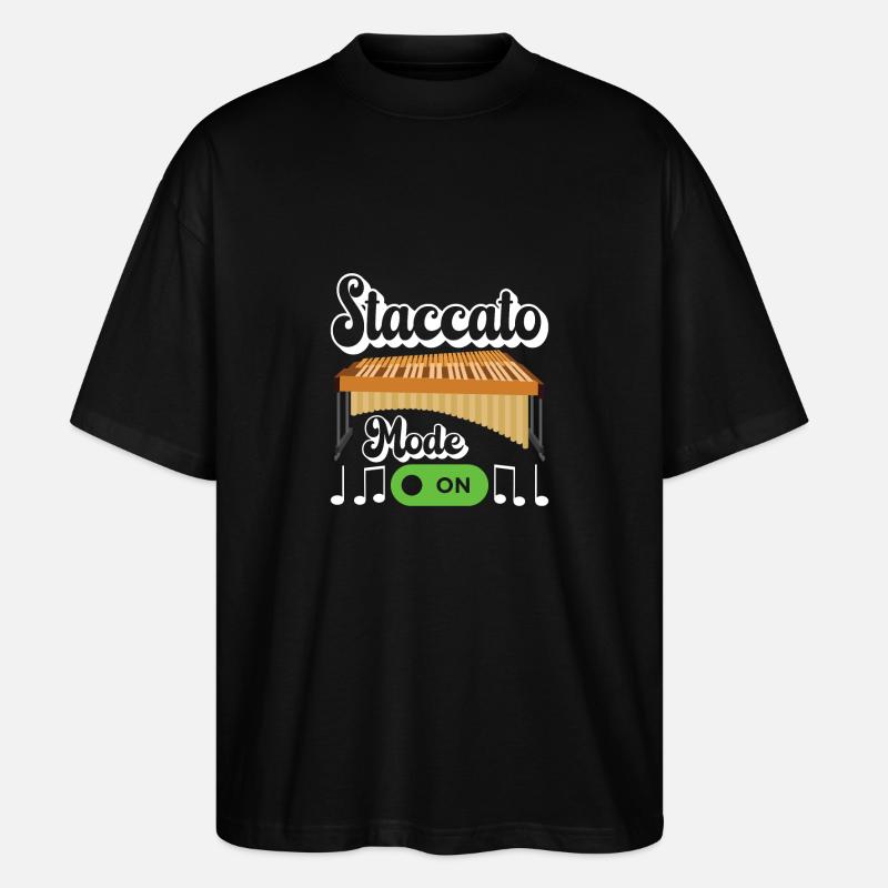 Vibraphon, vibraphonist - Stanley/Stella Oversized Unisex Organic T-shirt Blaster 2.0 - black