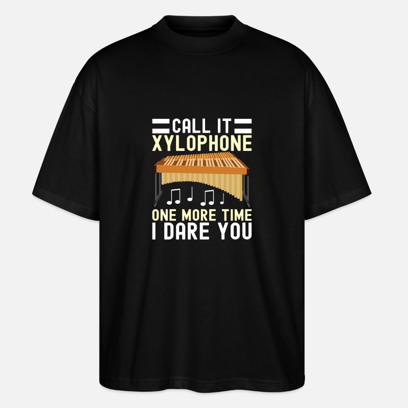 Vibraphon, vibraphonist - Stanley/Stella Oversized Unisex Organic T-shirt Blaster 2.0 - black