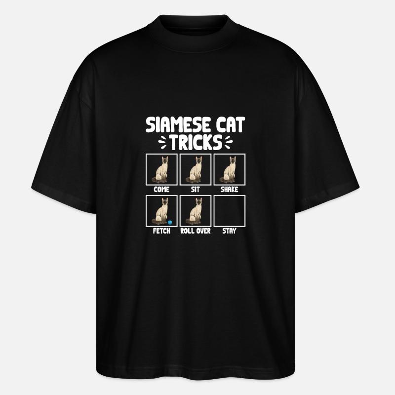Siamese Cat Siamese Cat - Stanley/Stella Oversized Unisex Organic T-shirt Blaster 2.0 - black