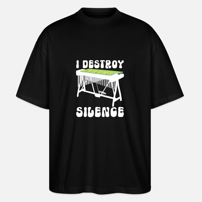 Vibraphon, vibraphonist - Stanley/Stella Oversized Unisex Organic T-shirt Blaster 2.0 - black